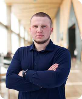 Picture with team members